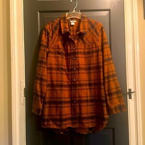 Duluth Women’s Heavyweight Flannel Tunic, size XL